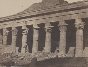 Nubia, Gran Templo de Isis, en Filé, Galería Oriental, abril de 1850, impreso en 1852 de Maxime Du Camp