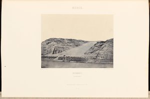 Nubia. Ibsamboul. Los dos speos de Maxime Du Camp