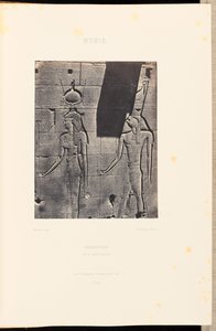 Nubia. Kalabscheh. Isis y Horus-Arsiési de Maxime Du Camp
