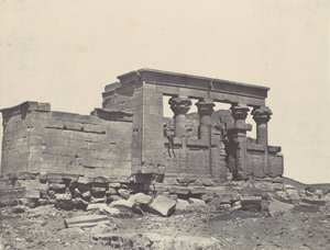 Nubia. Templo de Débod. Parembole del itinerario de Antonino, 1850 de Maxime Du Camp