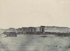 Nubia. Templo y pueblo de Débod. Parembole del itinerario de Antonino de Maxime Du Camp