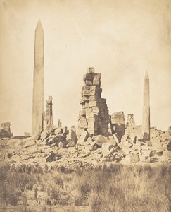 Obeliscos del Palacio de Karnak Tebas, 1849-50 de Maxime Du Camp