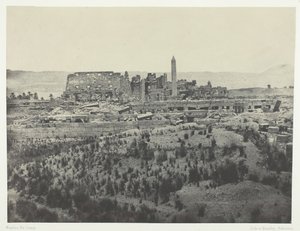 Palais de Karkak, Vista general de las Ruinas, Tomada al este, Tebas de Maxime Du Camp