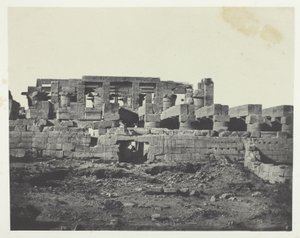 Palacio de Karnak, Entrada Meridional de la Sala Hipóstila; Tebas de Maxime Du Camp