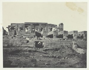 Palacio de Karnak, Entrada Meridional de la Sala Hipóstila, Tebas de Maxime Du Camp