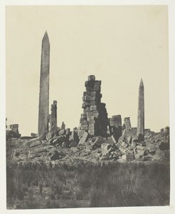 Palacio de Karnak, Los Obeliscos, Tebas de Maxime Du Camp