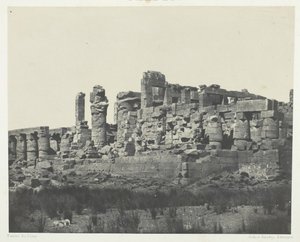 Palais de Karnak, Sala Hipóstila, tomada desde el ángulo noreste, Tebas de Maxime Du Camp