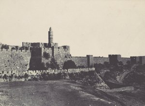 Palestina. Jerusalén. Parte occidental de las Murallas de Maxime Du Camp
