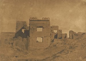 Pabellón o Gineceo de Ramsés-Meiamoun, en Medinet-Habou, 1849-50 de Maxime Du Camp