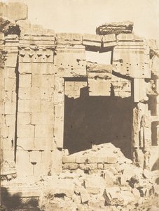 Porte du Temple de Jupiter, en Baalbek Héliopolis de Maxime Du Camp