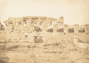 Puerta meridional de la Sala Hipóstila del Palacio de Karnac Tebas, 1849-50 de Maxime Du Camp