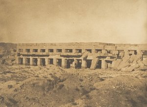 Paseo de Thutmose III - Últimas galerías del Palacio de Karnak Tebas de Maxime Du Camp