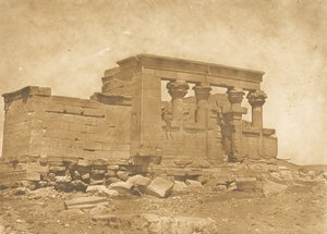 Pronaos del Templo de Déboude Parembole, 10 de abril de 1850 de Maxime Du Camp
