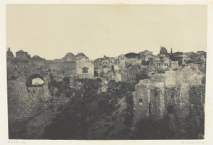 Barrio occidental, Jerusalén; Palestina de Maxime Du Camp
