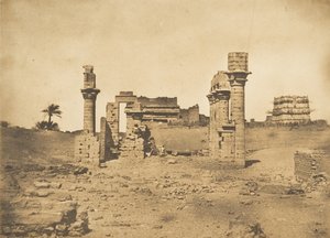 Ruinas del Templo de Herment, 1849-50 de Maxime Du Camp