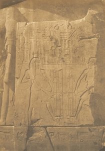 Asedio del coloso monolito de Amenofis III, en Tebas (detalles), 1849-50 de Maxime Du Camp
