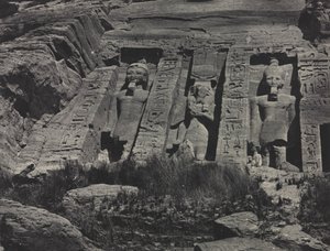 Southern Portion of the Rock-cut Temple of Hathor, Abu Simbel de Maxime Du Camp