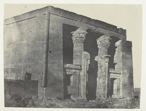 Templo de Dakkeh, Naos; Nubia, lámina 95 del álbum "Egypte, Nubie, Palestine et Syrie" (1852) de Maxime Du Camp