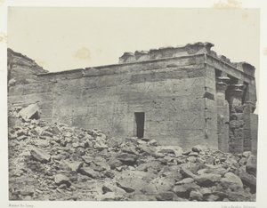 Temple De Dandour (Ancienne Tantour), Dédié à La Triade Osiris-Isis-Horus; Nubie, lámina 93 del álbum "Egypte, Nubie, Palestine et Syrie" (1852) de Maxime Du Camp