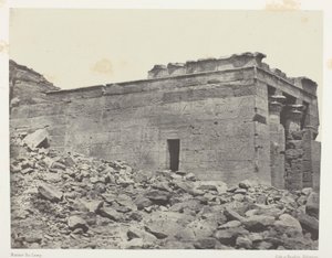 Temple De Dandour (Ancienne Tantour), Dédié à La Triade Osiris-Isis-Horus; Nubie, lámina 93 del álbum "Egypte, Nubie, Palestine et Syrie" (1852) de Maxime Du Camp