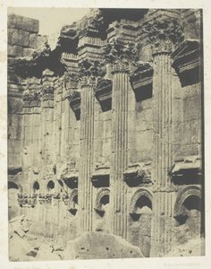 Templo de Júpiter en Baalbeck (Heliópolis, Naos Interior; Siria) de Maxime Du Camp