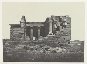 Templo De Maharakkah Hièra Sycaminos De Los Griegos, Nubia, 1849-51, impreso 1852 de Maxime Du Camp