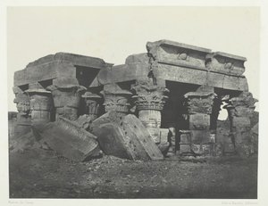 Templo de Ombos, Alto Egipto de Maxime Du Camp