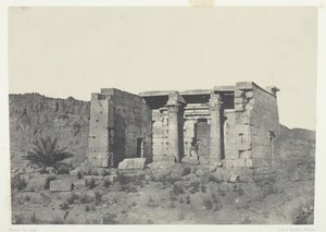 Templo de Tafeh Antigua Taphis, Nubia, 1849-51, impreso en 1852