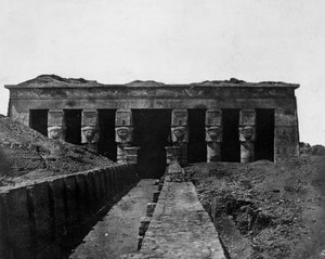 Templo de Denderah, Alto Egipto, 1852 de Maxime Du Camp