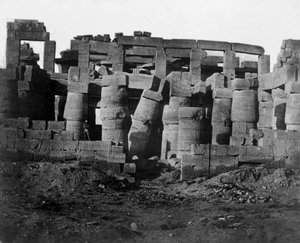 Ruinas del templo, Egipto, 1852 de Maxime Du Camp