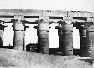 Ruinas del templo, Egipto, 1852 de Maxime Du Camp