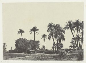 Pueblo de Hamameh, Alto Egipto de Maxime Du Camp