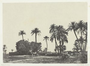 Pueblo de Hamameh, Alto Egipto de Maxime Du Camp