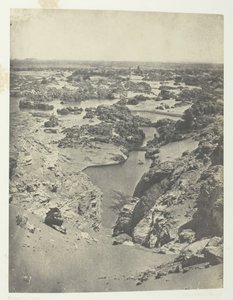 Vue Cavalière De La Seconde Cataracte, Nubie, 184951, impreso en 1852 de Maxime Du Camp