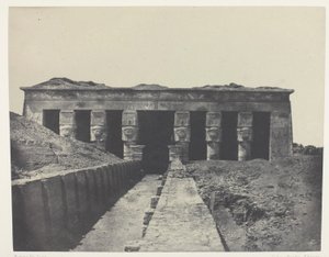 Vista general, Gran Templo de Dendérah, Alto Egipto de Maxime Du Camp