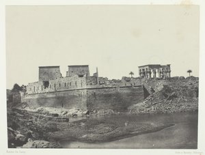Vista tomada desde el ángulo suroeste, Philoe, Nubia de Maxime Du Camp