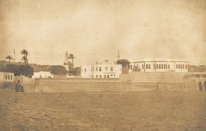 Vista de Syout - Palacio del Pachá, 1850 de Maxime Du Camp