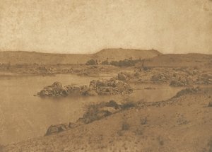 Vista de la Primera Catarata, tomada al Oeste, entre Asuán y Philae de Maxime Du Camp