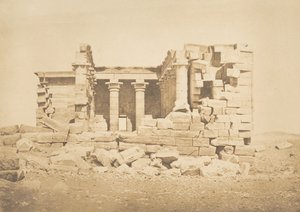 Vue du Temple de Maharakka Hiéra-Sycaminos, 5 de abril de 1850 de Maxime Du Camp