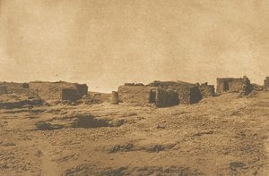 Vista del Pueblo de Abou-hor Trópico de Cáncer, abril 1850 de Maxime Du Camp