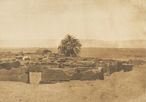 Vista del Pueblo de Herment, 1849-50 de Maxime Du Camp