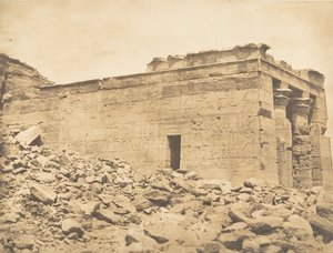 Vista del pronaos del Templo de Dandour Trópico de Cáncer, 7 de abril de 1850 de Maxime Du Camp