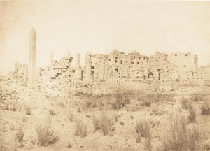 Vista general de las ruinas del Palacio de Karnak, tomada desde el norte de Maxime Du Camp