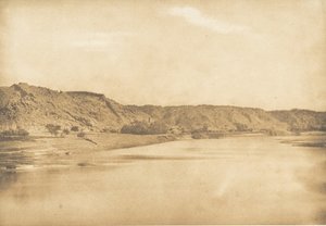 Vista tomada al sureste de Philae - Pueblo de El-Bâb de Maxime Du Camp