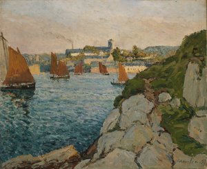 Douarnenez al sol, 1897 de Maxime Emile Louis Maufra