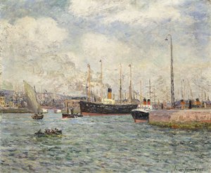El puerto de Le Havre, 1905 de Maxime Emile Louis Maufra