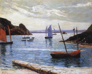 El puerto, Isla de Brehat, Bretaña, 1892