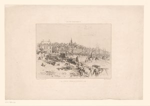 Vista del puerto de Trouville
El antiguo puerto de Trouville (título en el objeto)
La vie élégante (título de la serie en el objeto)