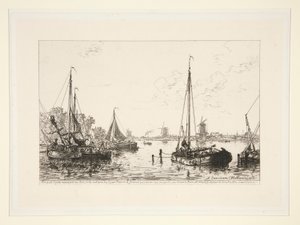 A Zaandam, Hollande (En Zaandam, Holanda) de Maxime Lalanne