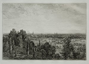 Burdeos: vista de Cenon de Maxime Lalanne